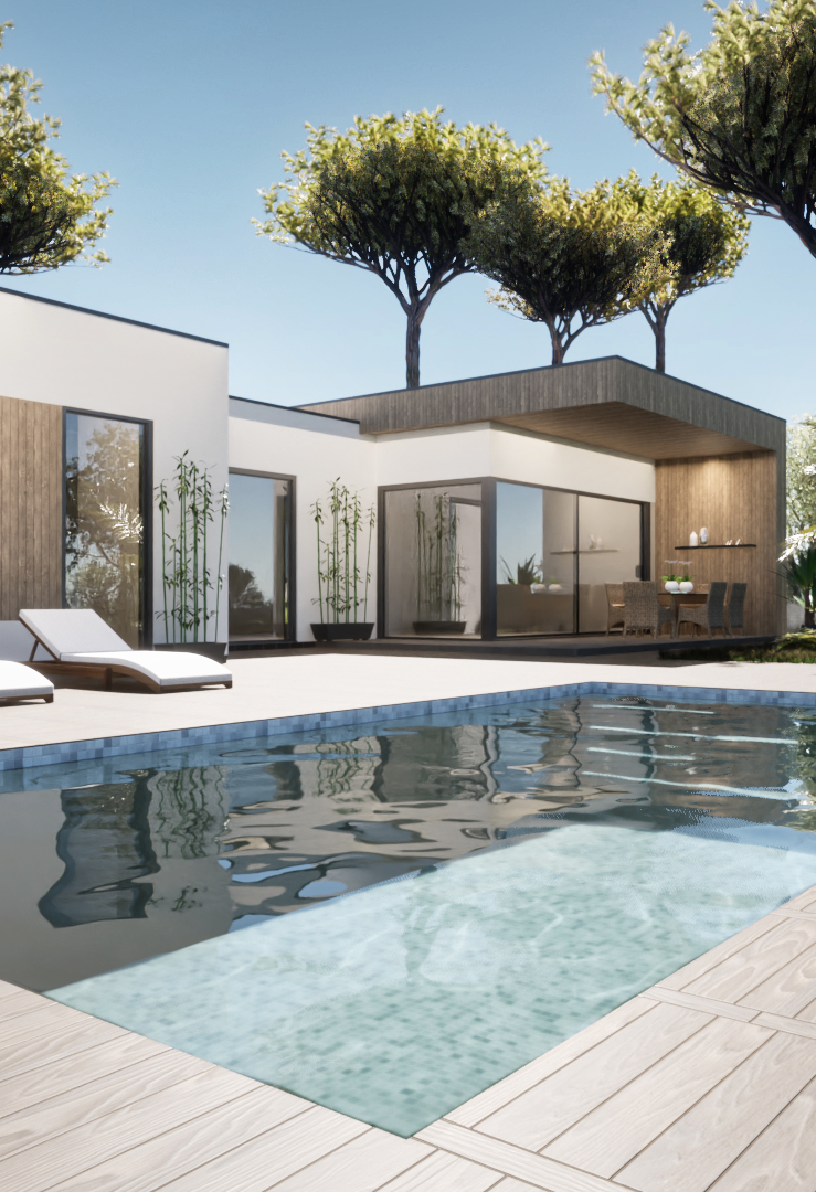 Lacanau villa 3D piscine de luxe